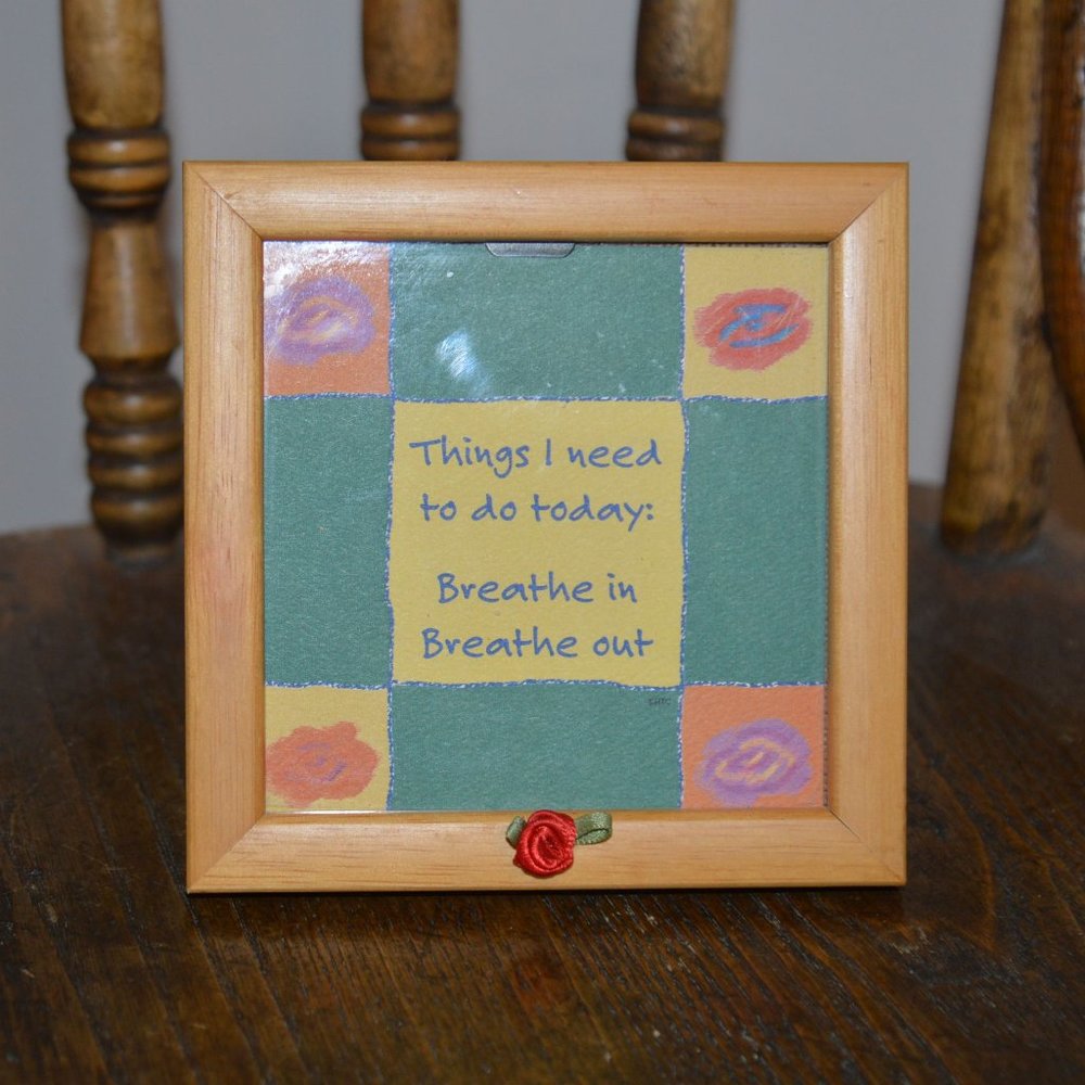 8/$20 Just Breathe Inspiration Quote Print